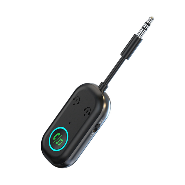 BR08 Récepteur et Émetteur Bluetooth pour Voiture RX et TX Supportent la Connexion de Deux Appareils Bluetooth en Même Temps