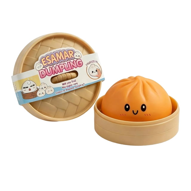 Jouet Squishy en Forme de Dumpling à Paillettes, Doux à Remontée Lente à Presser