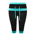 thumbnail image 3 of AherBiu Plus Size Capris for Women Low Rise Elastic Drawstring Joggers Sweatpants Running Sports Capri Pants, 3 of 4