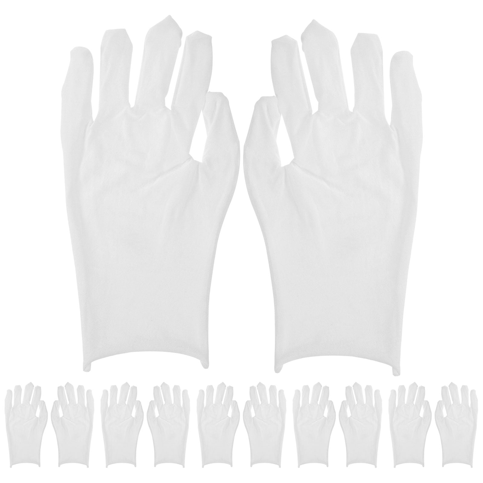 6 Pairs Jewelry Inspection Gloves Mens Work Gloves Cotton Gloves for Coin Handling
