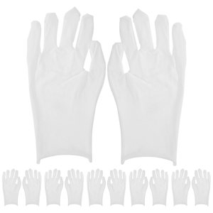 6 Paires Bijoux d'inspection Gants Hommes Gants de travail Gants en coton pour la manutention des pièces