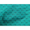 thumbnail image 4 of oneOone Cotton Cambric Turquoise Blue Fabric Rabbit Animal Fabric For Sewing Printed Craft Fabric By The Yard 56 Inch Wide, 4 of 4