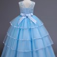 thumbnail image 4 of KAWELL Robe de Gala Princesse Sans Manches Brodée pour Filles Robe de Bal pour Enfants, 4 of 4