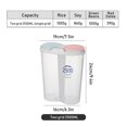 thumbnail image 2 of Promotion!Boîte de Rangement Alimentaire de Cuisine avec Couvercles et Compartiments pour Grains/sucre/farine/riz/noix/collations 2500ML (2 Compartiments), 2 of 14