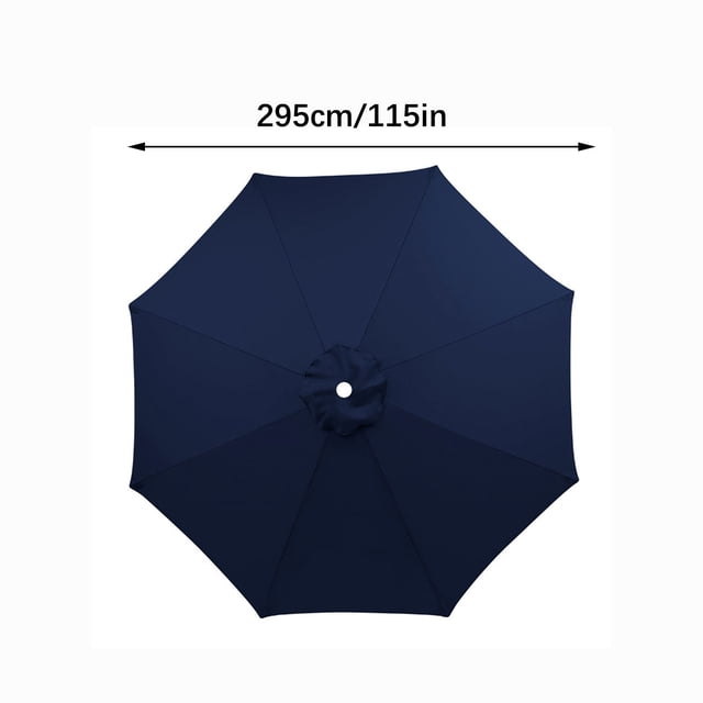Penkiiy Parasol de Plage de 118 Pouces, Parasol Extérieur Auvent de Plage Cour Arrière Marché Couverture de Table