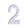 thumbnail image 1 of XZNGL Alphabet LED Digital Lights Light Up White Plastic Digital Standing Hanging 2, 1 of 4