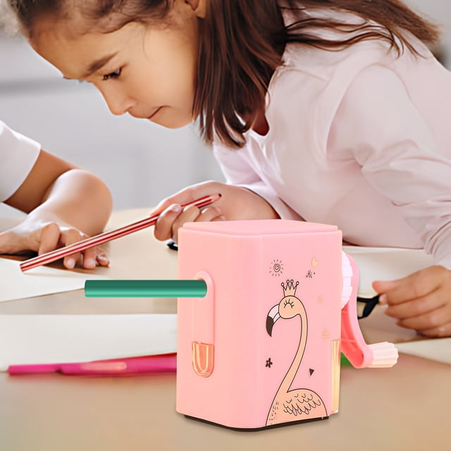 EGNMCR Back to School, Gift for Kids Hand Cranked Pencil Sharpener For Elementary School Students Pen Sharpener Automatic Lead Pencil Sharpener Pencil sharpener
