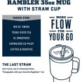 thumbnail image 2 of YETI Rambler Tasse en Paille 35 oz, Isolée sous Vide, Acier Inoxydable, Écume de Mer, 2 of 8