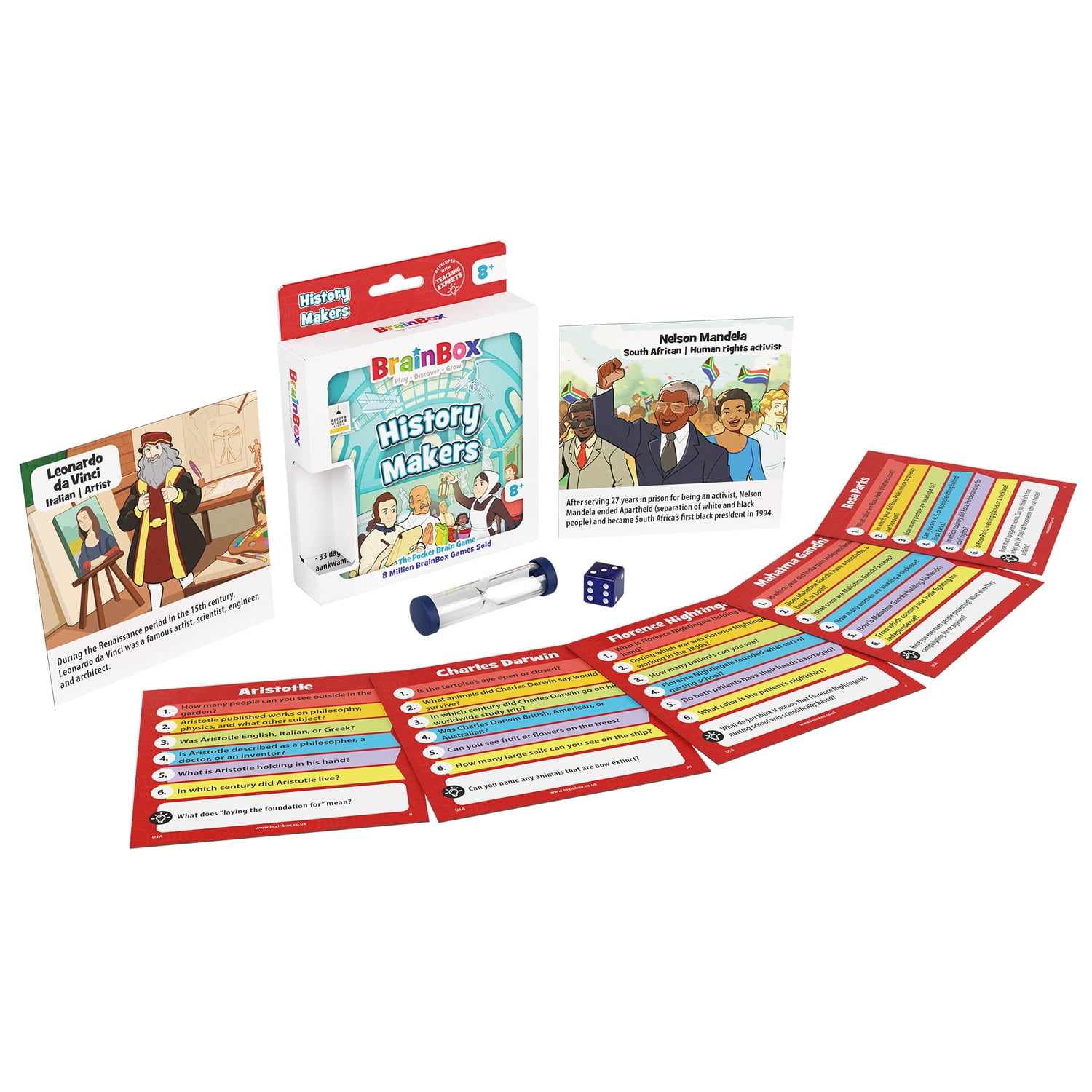 BrainBox Pocket – History Makers Educational Card Game (EN)