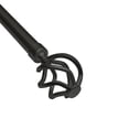 thumbnail image 1 of Mainstays Drapery Window Curtain Rod with Decorative Cage Finials, Adjustable, 42" - 84", Black, 1 of 5