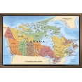 thumbnail image 1 of Map - Canada Wall Poster, 22.375" x 34" Framed, 1 of 4