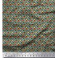 thumbnail image 1 of Soimoi Poly Georgette Fabric Scientific Lab Equipments Education Theme Printed Fabric 1 Yard 42 Inch Wide, 1 of 3