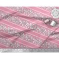 thumbnail image 2 of Soimoi Polyester Crepe Fabric Leaves & Floral Block Decor Fabric Printed Yard 52 Inch Wide, 2 of 4