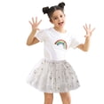 thumbnail image 4 of Birdeem Toddler Girls Cute Party Dance Solid Color Embroidery Net Yarn Tulle Princess Dress Skirt, 4 of 6