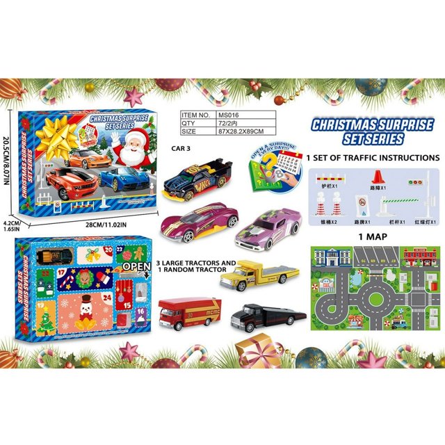 Christmas English Christmas Big (Regular Car Model) 12PCS