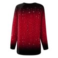 thumbnail image 4 of EGNMCR Noël Sweatshirt Blouse à Col Rond pour Femmes Mode Décontractée Manches Longues Imprimé de Noël Sweatshirt, 4 of 5