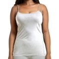 thumbnail image 1 of Women's Cotton Plus Size Camisole Tank Top - White - X-Large (2 PIECES), 1 of 2