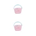 thumbnail image 2 of mmirethe Panier de Rangement Grande Capacité - pour Ranger Commodément Divers Articles et Rose Clair Circulaire 2ensemble, 2 of 6