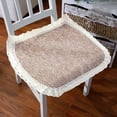 thumbnail image 1 of Cushion Pad, Linen Fabric, Breathable Mesh Design, Ergonomic Support, for Office/computer, Seating Comfort, Durable Woven Material, Home Office Decor, Desk Chair Cover, Travel Friendly Pad Hzhnb, 1 of 9