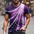 thumbnail image 1 of lcziwo Chemise Imprimée 3D pour Homme 2024 T-Shirts Graphiques Chemises pour Homme Manches Courtes Décontracté Col Rond Hauts Mode Urbaine Tendance T-Shirts Grande Taille pour Homme Violet TG, 1 of 5