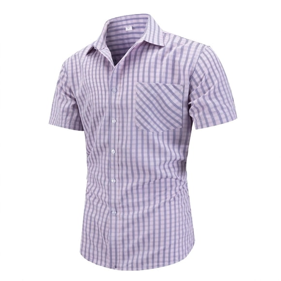 Mens Short Sleeve Dress Shirt Men Short Sleeve Button Down Shirt Casual Button Down Shirt Beach Shirts