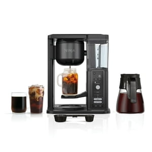 Ninja Hot & Iced Coffee Maker, Single Serve to 10-Cup Carafe, Drip, Rapid Cold Brew, CM360, Black – OPEN BOX – Tested & Guaranteed