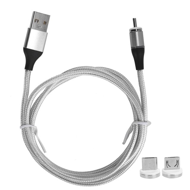 3 In 1 Usb Cable Nylon Braided Fast Charging Cable Plugs Cable Multi Plug Charging Cable 3 In 1 Nylon Braided 5A Super Fast Charging Cable For IOS/Type C/Micro USB Ports