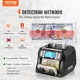 thumbnail image 2 of VEVOR Money Counter Machine, Bill Counter with UV, MG, IR and DD Counterfeit Detection, USD & EUR Cash Counting Machine with Add and Batch Modes, Large LCD & External Display, 2 of 9