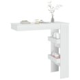 thumbnail image 5 of vidaXL Wall Bar Table White 102x45x103.5 cm Engineered Wood, 5 of 5
