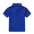 thumbnail image 4 of Enfants Polos pour Garçons Bleus Chemises d'Uniforme pour Garçons Chemises à Manches Courtes pour Enfants Chemises de Collation des Grades Chemises de Rugby Tenue pour Garçons de 10-11 Ans, 4 of 4