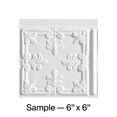 thumbnail image 1 of FASÄDE Traditional Style 10 Decorative Vinyl Backsplash Panel in Matte White (6X6 Inch Sample), 1 of 5