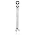 thumbnail image 1 of 10mm Flexible Head Ratchet Combination Wrench Spanner (Silver), 1 of 8