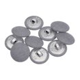 thumbnail image 1 of Unique Bargains 10pcs 28L Fabric Cloth Covered Button 18mm Round Metal Shank Sewing Buttons for Suits Dress Blouses, Grey, 1 of 5
