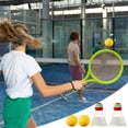 thumbnail image 2 of Sentmoon Outdoor Toys for Kids 8-13 Children Badminton Racket Set Double Tennis Rackets Parent Child Interactive Indoor Outdoor Elementary School Students Sports Toy Gift, 2 of 9
