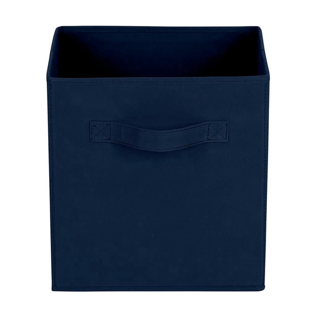 Mainstays panier de rangement en forme de cube, pliable, organisation de la maison, les principaux matériaux sont du tissu non usé et du papier cartonné, parfait pour la crèche, la salle de jeux, etc.