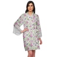 thumbnail image 1 of Moomaya Printed Bridesmaid Robes Short Bride Getting Ready Dress Loungewear, 1 of 6