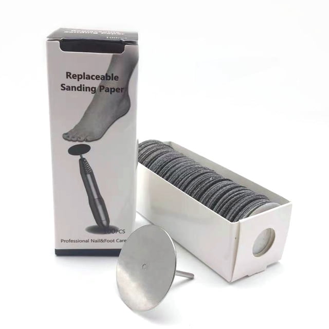 Xingzhi Sand Paper Replacement Pads For Electric Foot File 5mm 80Grit 100Pcs 25mm 240Grit 100 pcs