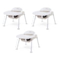 thumbnail image 1 of Foundations Secure Sitter 13" 3 Pack Feeding Chairs with Removable Tray, Easy to Clean, Stackable Feeding Chairs, 1 of 6