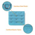 thumbnail image 4 of INSPIRE CHIC Rallonges de Soutien-Gorge pour Femmes à 3 Crochets 3 Rangées Bretelle de Soutien-Gorge Extensible Boucle Crochets Bande de Soutien-Gorge Bleu Vif 5, 4 of 5