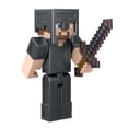 thumbnail image 3 of Minecraft Construction de bloc de figurine Steve in Netherite Armor, 3 of 6