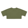 thumbnail image 1 of Crop Tops For Girls Short Sleeve Shirt Girls Summer Tops Neck Slim Fit Tops Basic Tee, 1 of 4