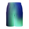 thumbnail image 5 of Cameland Large Size Shorts Men, Gradient Drawstring Elastic Waist Shorts Summer Casual Beach Quick Dry Shorts, 5 of 5