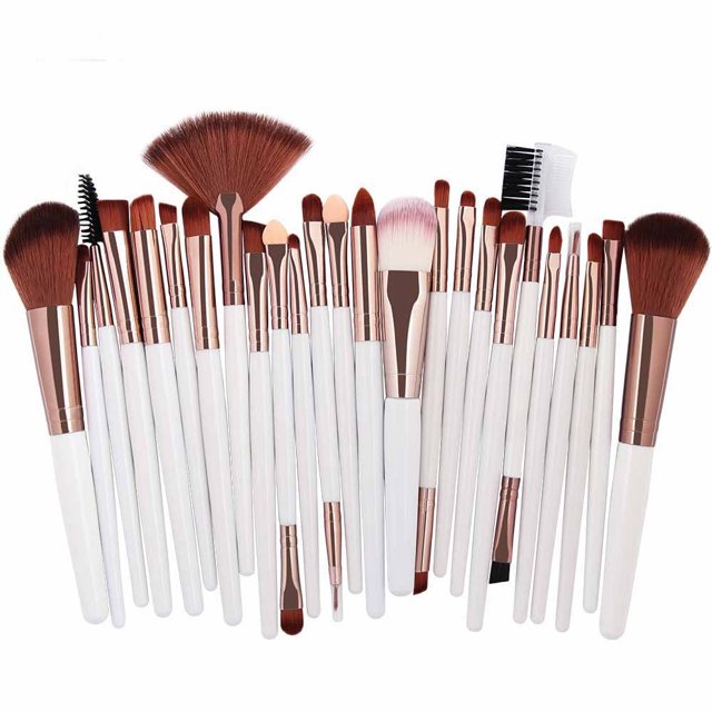 25pcs Makeup Brush Set Wet Hair Brush Cute Makeup for Eye Shadow and Makeup Brush Foundation Brush Blusher Application - Cosmetic Smoothing Brush Flat Makeup Brushes Tools for Makeup Looks