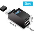 thumbnail image 4 of USB hub Mini USB 3.0 hub, laptop adapters (3 ports), 4 of 4