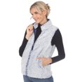 thumbnail image 2 of White Mark Veste Sherpa à Fermeture Éclair pour Femme, 2 of 6