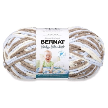 Bernat® Baby Blanket™ Yarn, Polyester #6 Super Bulky, 10.5oz/300g, 220 Yards