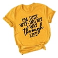 thumbnail image 1 of AMERTEER T-Shirts à Col Rond pour Femmes, Mode, Imprimés, Grande Taille, Manches Courtes, T-shirt Graphique, Hauts T-shirt pour Femmes, 1 of 3