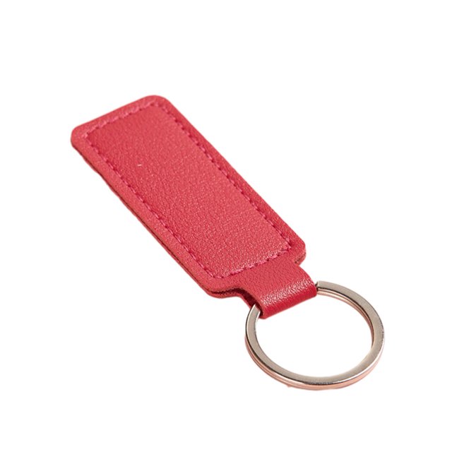 mmirethe Leather Lightweight Key Ring Hoop - Convenient And Durable For Everyday Suitable For Men And Women Motorcycle Keychain Plum Red