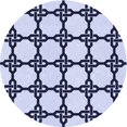 thumbnail image 1 of Ahgly Tapis Rond Lavable en Machine Intérieur Transitionnel Bleu Lavande, 8 Pieds Rond, 1 of 7