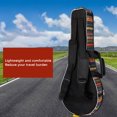 thumbnail image 3 of Transemion Mandolin Knitted Bag Flat Handle Guitar Container Waterproof Oxford Cloth Padded Back Backpack Storage Handbag, 3 of 6